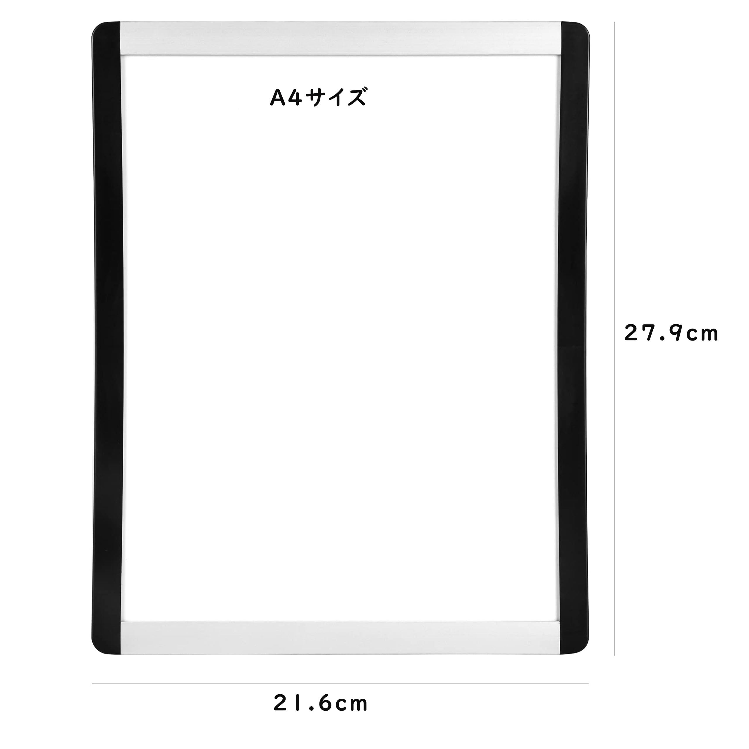 Amazon.co.jp: ホワイトボード A4サイズ 6枚入り 磁気ホワイト